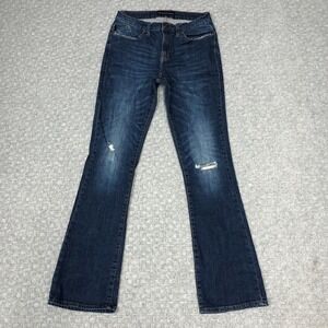 Rock & Republic Kasandra Jeans Womens 10 Blue Bootcut Distressed Studded Denim